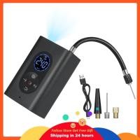 ราคา Supergoodsales เครื่องเติมลมยาง เครื่องอัดอากาศแบบพกพา 150PSI ปั๊มไฟฟ้าพร้อมเครื่องวัดความดัน ไฟ LED 4000mAh USB ชาร์จแบตสำรอง ระบบปิดอัตโนมัติสำหรับรถยนต์ ลูกบอลจักรยานและลูกโป่งอื่น ๆ (57006736898)