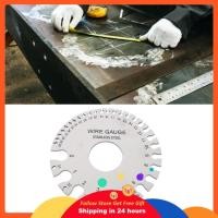 ราคา Supergoodsales Supergoodsales เกจวัดความหนาแผ่นโลหะ Du alSided เกจลวดกลม วัสดุเชื่อมสแตนเลส รวดเร็วและแม่นยำ เครื่องมือวัดสำหรับงานโลหะ (56758915211)