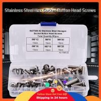 ราคา Supergoodsales Supergoodsales 60 ชิ้น M6 สแตนเลสสตีล Hex ซ็อกเก็ตสกรูหัวปุ่มสกรู Assortment ชุดอุปกรณ์ยึดชุดพร้อมกล่อง (51704311885)