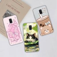 ราคา SAMSUNG แมวน่ารักหมีสําหรับSamsung Galaxy A6 A6Plusเคสโทรศัพท์ซิลิโคนนุ่มTPU Clearป้องกันสําหรับSamsung A6 ปกหลังGalaxyA6 Capa Shellกันชน (41557021583)