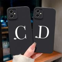 ราคา SAMSUNG เคสโทรศัพท์สีดําสําหรับSamsung Galaxy A05 A05s A04 M04 A04Eปลอกซิลิโคนอ่อนนุ่มตัวอักษรเริ่มต้นป้องกันสําหรับSamsungA05sกรณีเปลือกGalaxyM04 Capaปกหลัง (24444503083)