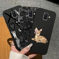 ราคา SAMSUNG เคสโทรศัพท์ยอดนิยมสําหรับSamsung Galaxy A6 2018 A6 Plusกวางน่ารักกันกระแทกสีดําMatte ShellสําหรับSamsung A6PlusปลอกกรณีปกหลังHousing Capaกระเป๋าโทรศัพท์ (57808112468)