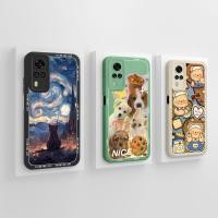 ราคา เคสโทรศัพท์สําหรับvivo Y51 Y51a Y53s Y33 Y31 4Gสุนัขน่ารักแมวซิลิโคนนุ่มLiquidนักเรียนตาสําหรับVivoY33 กรณีVivoY53 ปลอกปกหลังCapa (24892066544)