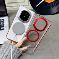 ราคา เคสโทรศัพท์สําหรับ Huawei mate X7 X6 X5 กระจกโล่โปร่งใสคู่แกนกลางคู่แกนกลางแม่เหล็ก Hard Case (51657392825)