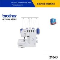 ราคา Brother จักรโพ้ง รุ่น 2104D เป็นจักรสำหรับสำหรับเก็บริมผ้า ระบบการร้อยด้ายแบบ 4 สี (16692683536)