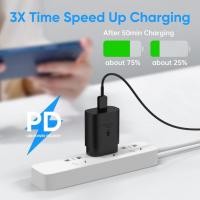 ราคา ที่ชาร์จโทรศัพท์มือถือ หัวชาร์จเร็ว 25W หัวชาร์จ สายชาร์จ ประเภท C รองรับ S22 S22 Ultra S21 S21 Ultra Fit for Samsung (43561608114)