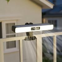 ราคา โคมไฟพลังงานแสงอาทิตย์แบบหนีบ โคมไฟ LED กันน้ำ IP65 โหมดเซ็นเซอร์ตรวจจับร่างกาย สำหรับใช้งานกลางแจ้ง แสงขาว (54757268845)