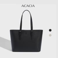 ราคา ACACIA Cedar กระเป๋าทำงานผู้หญิง Tote ใส่โน้ตบุ๊ก 14 นิ้ว A4 หนัง PU ทรงแข็ง (44315574288)