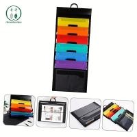 ราคา Chicnest โฟลเดอร์แขวน 6 ตําแหน่ง Multi color แขวนแฟ้ม Organizer ที่ถอดออกได้แขวนกระดาษ Organizer BU (53157980577)