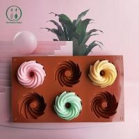 ราคา Chicnest 6 Cavity 74 มม แม่พิมพ์ซิลิโคนเกลียวสําหรับอบเค้กเยลลี่ทําเครื่องมือขนมมูสตกแต่ง Mould แฟนซีโดนัท BU (55807877304)