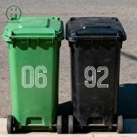 ราคา Chicnest Wheelie Bin Stiers Stripes Number Self Adhesive กันน้ํา Stiers 0 9 Decals กลางแจ้ง ในร่มสําหรับถังขยะโรงรถกล่องจดหมาย BU (51657886546)