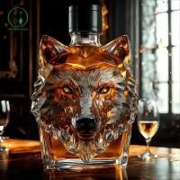 ราคา Chicnest แก้ววิสกี้ Wolf Sculpture Cup Aesthetic Collectible Wolf Themed ขวดแก้วสําหรับ Cotail วิสกี้ Travel BU (48357893078)