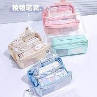 ราคา กล่องดินสอแบบพกพาหลายชั้นความจุขนาดใหญ่กระเป๋าเครื่องเขียน (24694118768)