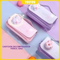 ราคา กระเป๋าดินสอ ผ้าแคนวาส ขนาดใหญ่ จุของได้เยอะ เหมาะกับนักเรียนประถม สําหรับนักเรียนมัธยมต้น (21430860248)