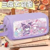 ราคา Sanrio Kuromi กล่องดินสอสาวใสอบเชยสุนัข Pacha Dog กล่องเครื่องเขียนความจุขนาดใหญ่กล่องดินสอมูลค่าสูง (26767013603)