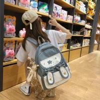 ราคา กระเป๋าเป้สะพายหลัง กระเป๋านักเรียน ผ้าแคนวาส ขนาดใหญ่ จุของได้เยอะ เข้ากับทุกการแต่งกาย สไตล์เกาหลี สําหรับผู้หญิง (24657833947)