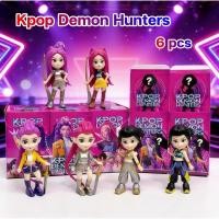 ราคา โมเดลของเล่นกล่องตาบอด KPop HUNTR X Demon Hunters อะนิเมะรุ่น Blindbox ของเล่นเครื่องประดับ 6 ชิ้น (48957220140)