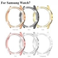 ราคา Samsung Watch7 Watch6 Watch5 WatchFE คุณภาพสูง Bling สองแถว Hollow Out เพชรนาฬิกาสําหรับ Samsung นาฬิกา 7 6 5 4 FE 40 มม 44 มม กันกระแทกนาฬิกากรอบกันชน Protector (29866705237)