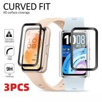ราคา 1 3 ชิ้นโค้งฟิล์มกระจกนิรภัยสําหรับ Huawei Band 11 10 9 8 7 Pro สีดําขอบป้องกันหน้าจอสําหรับ Huawei Band 6 4 3 Pro Anti Fingerprints HD ฟิล์มแก้ว (49557480119)