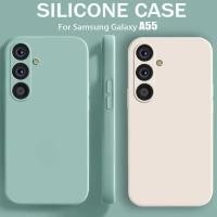 ราคา Samsunga56 SamsungA36 ซิลิโคนเหลวเคสโทรศัพท์ TPU แบบนุ่มสําหรับ Samsung Galaxy A16 A06 4G 5G A56 A55 A54 A36 A35 A26 Anti Fingerprints โทรศัพท์ฝาหลังกันชน Protector (27219884381)