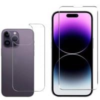 ราคา Iphone16 16Pro 16Plus iPhone15 2 in 1 ด้านหน้าด้านหลัง HD ฟิล์มกระจกนิรภัยใสสําหรับ iPhone 16 15 14 13 12 11 Pro Max Plus Mini Anti Fingerprints โทรศัพท์ป้องกันหน้าจอ (27964072451)