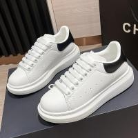 ราคา McQueen สีขาวรองเท้าผู้ชายคู่รองเท้าความสูงหนังแท้ไมโครไฟเบอร์แฟชั่นรองเท้าลําลองหนาSoledกีฬารองเท้ารองเท้าผ้าใบ S7BU (48508900640)
