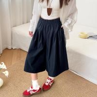 ราคา Bud จีบ Casual Culottes ผู้หญิงฤดูร้อนบางสูงเอว Slimmer ดูขากว้าง Cropped กางเกงผู้หญิง EVEC (50458286928)