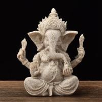 ราคา Mingze หินทรายงานฝีมือเรซินอินเดียหัวช้างพระเจ้าเครื่องประดับตกแต่งบ้านของขวัญสร้างสรรค์ NFE7 (43579615663)