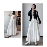 ราคา กระโปรง กระโปรงครึ่งตัว เดรสสีขาว กระโปรงครึ่งตัวสีขาวผู้หญิงฤดูใบไม้ผลิฤดูใบไม้ร่วง2024เอวสูงก เส้นกลุ่มร่มกระโปรงกระโปรงยาวฤดูร้อนเค้กขนาดเ (26218625408)