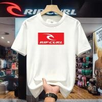ราคา Rip Curl สกรีนโลโก้เสื้อยืด ผ้าฝ้าย 100 เหมาะสำหรับการเล่นสเก็ตบอร์ด (49407631801)
