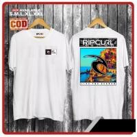 ราคา RIP CURL เสื้อยืดผู้ชายแขนสั้น ผ้าฝ้าย 100 ทรงหลวม สไตล์กีฬากลางแจ้ง (48657635998)