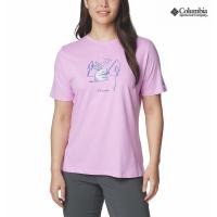 ราคา Colum Womens Bluebird Day Casual Sports ผ้าฝ้าย 100 หลวมทุกวัน Top เสื้อยืด 0330 (42179623924)