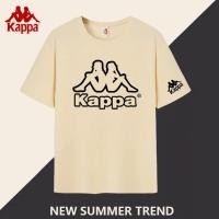 ราคา KAPPA Back to Back คลาสสิกพิมพ์แขนสั้นผู้ชายผ้าฝ้าย 100 ฤดูร้อนลูกเรือคอผู้ชายและผู้หญิงคู่กีฬาเสื้อยืดด้านบน 0611 (29844475422)