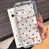 ราคา สีแดงสีดําหัวใจเคสโทรศัพท์สําหรับ Iphone 13 11 12 Pro Max 6 6S 7 8 Plus 7 8 Plus 16e 16 8 6 XR XS Max X 12 13 mini กรณีนุ่มใส (55454261915)