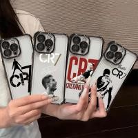 ราคา Mr ฟุตบอล CR7 Ronaldos เคสโทรศัพท์สําหรับ Iphone 13 12 11 Pro Max 16e 14 15 7 8 6 6S Plus X XS Max XR 6Plus 7Plus 8Plus นุ่มกันกระแทกฝาครอบใส (47600761701)