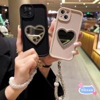 ราคา รักกระจกเพชรเคสโทรศัพท์สําหรับiphone 15 Pro Max 14 Plus 13 12 11 Pro Max X XR XS Max 7 8 Plus SE 2020 กันกระแทกปกอ่อนmake Upกระจกปลอกด้วยสร้อยข้อมือเพชรมุก (28754100400)