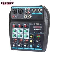 ราคา TASTORO DJ Console Mixer 4 Channel Monitor Karaoke System มิกเซอร์เสียง บลูทูธแบบพกพาพร้อมคอนโซลผสม DJ 48V Phantom Power (50158488114)