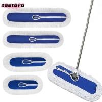 ราคา TASTORO หัวม็อบขนาดใหญ่ ผ้าฝ้าย 40 60 80 100 120 ซม ผ้าเปลี่ยนม็อบแบน ทนทาน Heavy Duty ถอดหัวม็อบดันฝุ่นสําหรับโครงม็อบขนาดมาตรฐาน (45958503776)