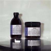 ราคา แชมพูม่วง ครีมวนวดผม เติมเม็ดสีผม ดาวิเนส Davines Alchemic Silver Shampoo Conditioner (42265723197)