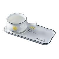 ราคา Jingdezhen Breakfast Bowl Plate Tableware Salad Salad Salad Bowl ชุดอาหารคนเดียวทางอินเทอร์เน็ตคนดั (29027890477)