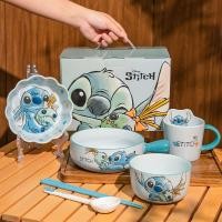ราคา Disney Stitch ชุดจานชามเซรามิก แก้วน้ำ ชาม ช้อน ตะเกียบ ถ้วยน้ำ กล่องของขวัญ เทศกาลกลางฤดูใบไม้ร (26257944977)