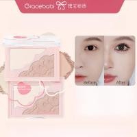 ราคา GRACEBABI จานสีไฮไลท์ เงา ไฮไลท์สองสี ไฮไลท์สีหน้า ไฮไลท์คอนทัวร์ (20396654600)