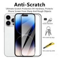 ราคา ตัวป้องกันหน้าจอ IPhone ใหม่ 15 14 13 12 11 8 7 6 S Plus Pro Max XR XS X Mini ตัวป้องกันหน้าจอโทรศัพท์ความละเอียดสูงกระจกนิรภัย (50806041347)