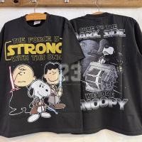 ราคา HOT SNOOPTY X STARWARS tag HANES Parody เสื้อวินเทจ เสื้อการ์ตูนล้อ น่ารัก vintage shirt เสื้อยืดผู้ชาย Unisex (55901211669)