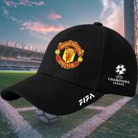 ราคา Manchester United FC logo Football themed hat หมวกแก๊ปพิมพ์ตราสัญลักษณ์ของทีมแมนเชสเตอร์ ยูไนเต็ด UEFA Champions League (47459015771)