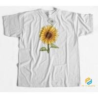 ราคา เสื้อยืด ทานตะวัน ดอกไม้ ผ้าCotton100 ใส่สบาย สกรีนใหม่ทุกตัว จัดส่งทุกวัน (46607702681)