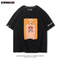 ราคา Chainsaw Man Short Sleeve Chainsaw Man Cartoon Times Bochita Machima Tee Shirts Around Men and Women Summer Tide ins (40619367273)