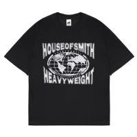 ราคา House of Smith เสื้อยืดโอเวอร์ไซส์ผู้ชาย Grns Oversize Black เสื้อยืด Oversize (41875111948)