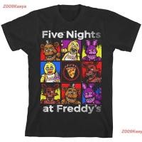 ราคา Kesya เสื้อยืดสีพื้น Five Nights At Freddy s Character Squares T Shirt discount Freddy เฟรดดี้ (57901213194)