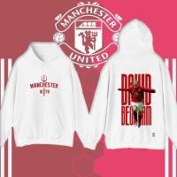 ราคา Manchester United Team Stickers Hoodie Football Fan Graphic Sweatshirt เสื้อฮู้ดแมนยูทีม (43069016397)